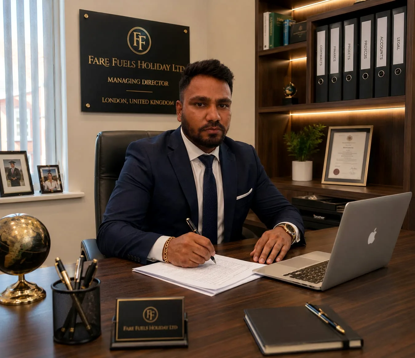 Surya Kant Jha chairman real office profile image for Bandevi Astro leadership searches