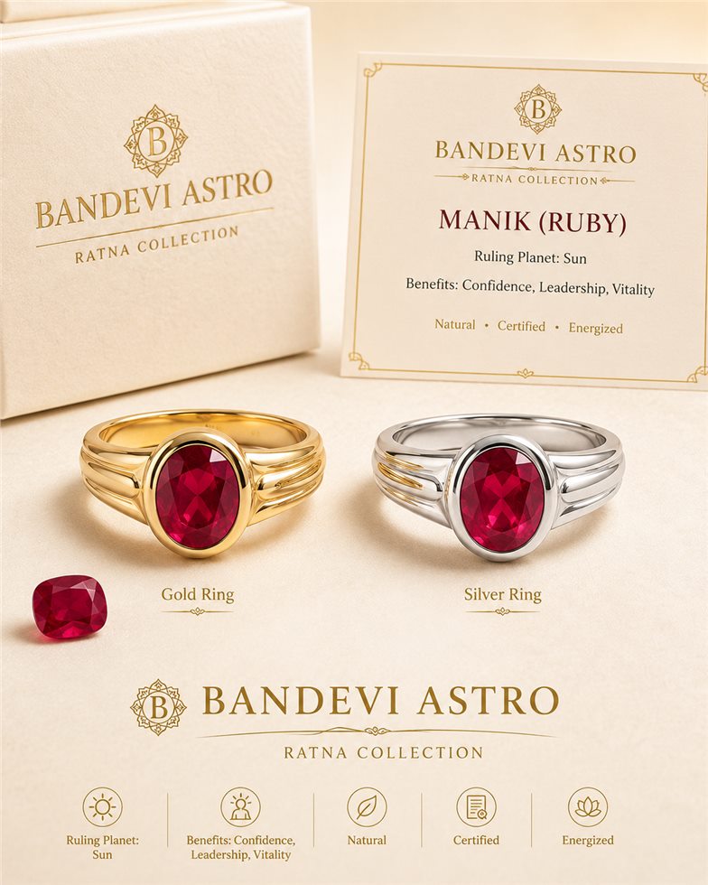 Natural Ruby / Manik setting reference image