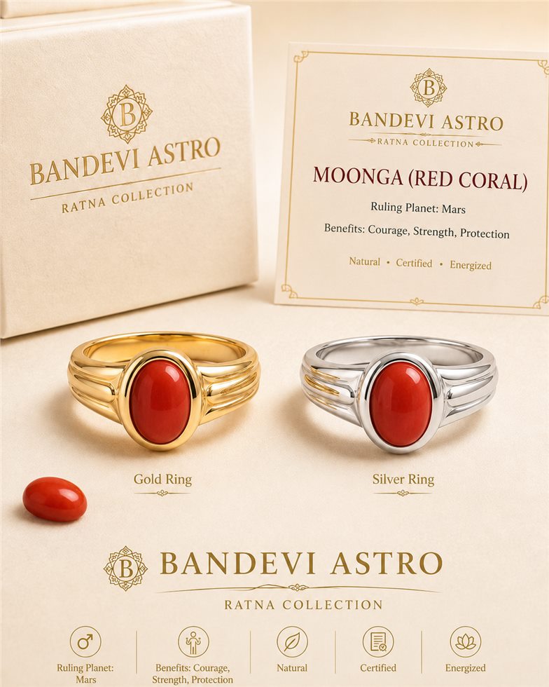 Moonga Ring / Red Coral Ring reference ring image