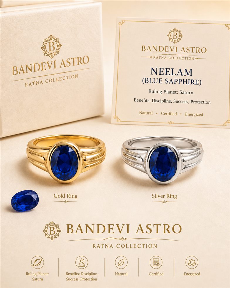 Neelam Ring / Blue Sapphire Ring reference ring image