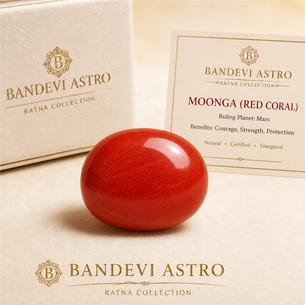 Red Coral / Moonga loose stone reference image