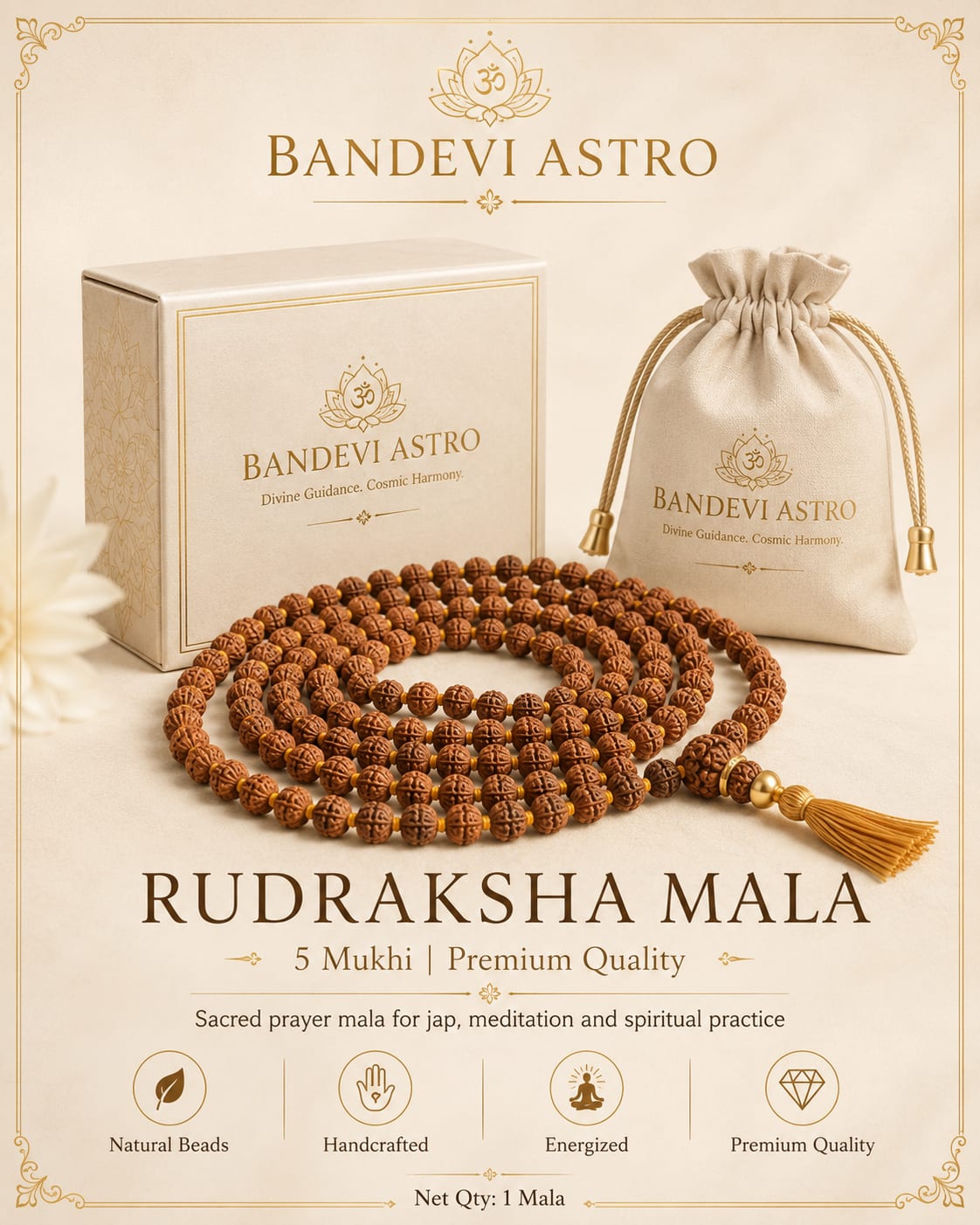 Premium Rudraksha mala product for quote request